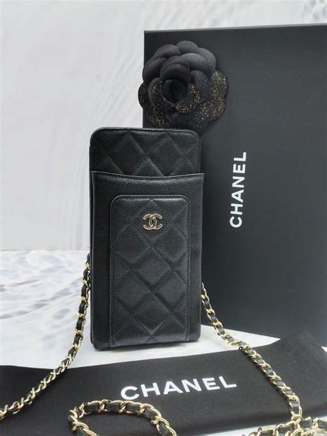 custom chanel phone case|chanel phone case with chain.